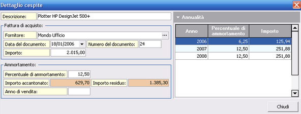 Registro cespiti ammortizzabili