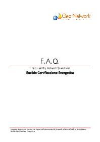 F.A.Q. aggiornate al 16 novembre 2015