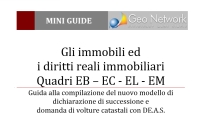 Gli immobili ed  i diritti reali immobiliari Quadri EB – EC - EL - EM