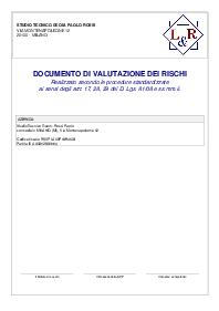 Documento di valutazione dei rischi con Procedure Standardizzate