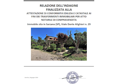 Relazione di regolarità edilizia