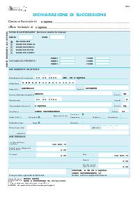 Dichiarazione di successione (modello 4)
