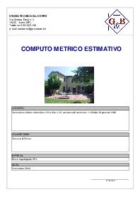 Computo metrico estimativo