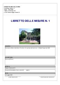 Libretto delle misure