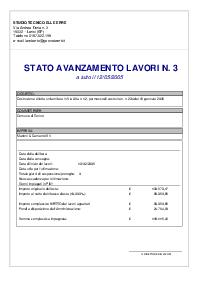 Stato avanzamento lavori